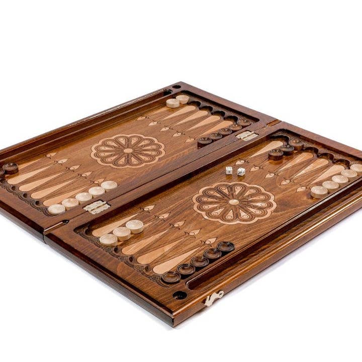 Hrachya Ohanyan – Großhandel Brettspiele – Handgemachte Backgammon-Verzierung (Nardi) 24 „x 24" x 2"