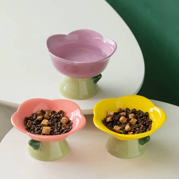 ToyalFriends - Wholesale Pet Bowl - Cat/Dog - Flower Shape Pet Food Bowl