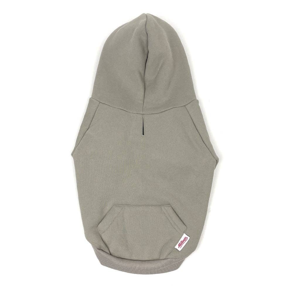 Milltown Brand – Großhandel Haustier-Hoodie – Hund – Hunde-Hoodie mit Reißverschluss - Greige2