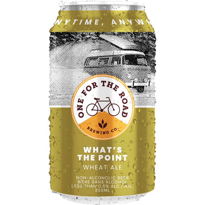 What's The Point Wheat Ale NA Beer 4x6 pack 355ml cans for wholesale by One For The Road Brewing