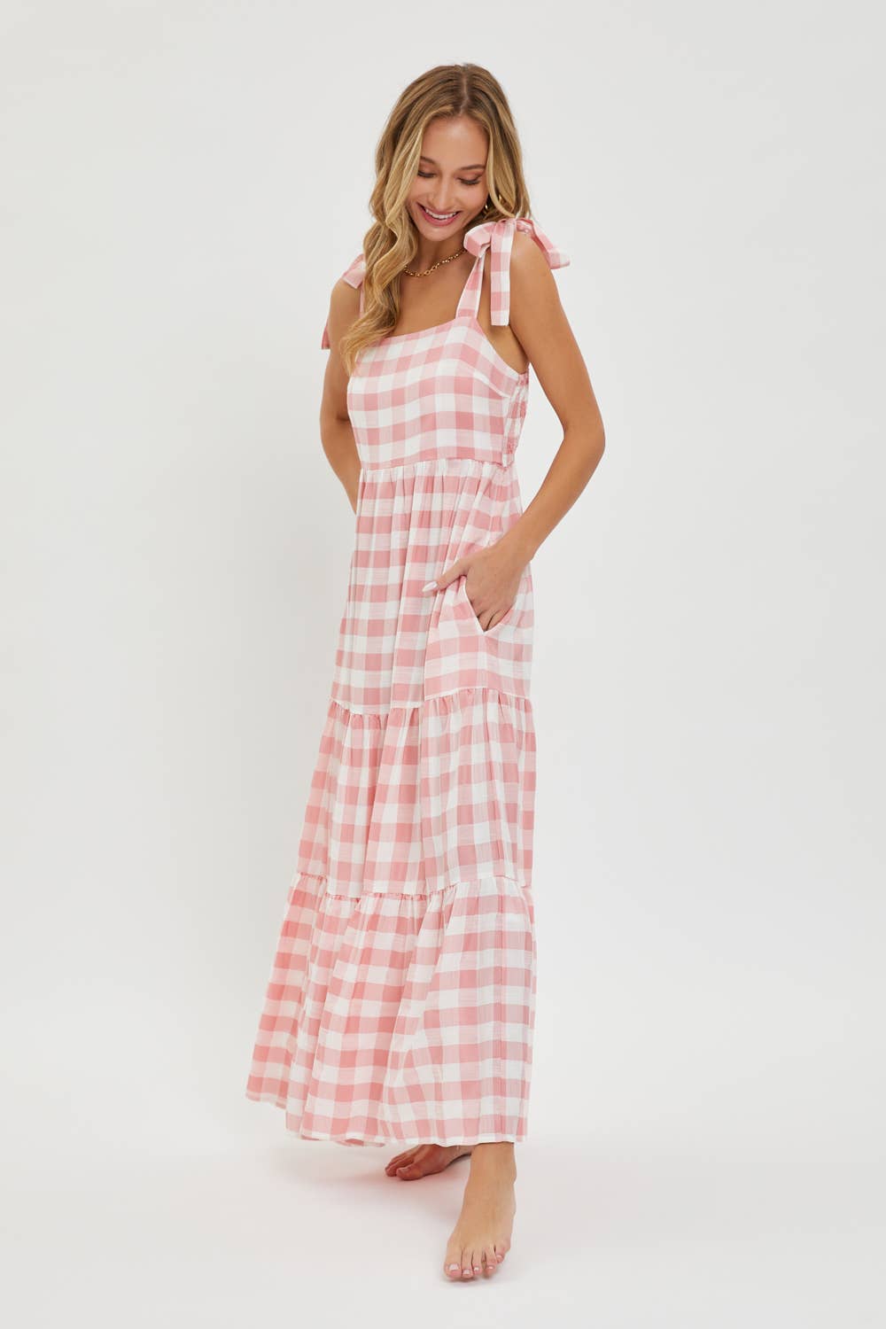Sweet Lovely by Jen - Wholesale Dress - Women's - MAXI DRESS IN TIERED7