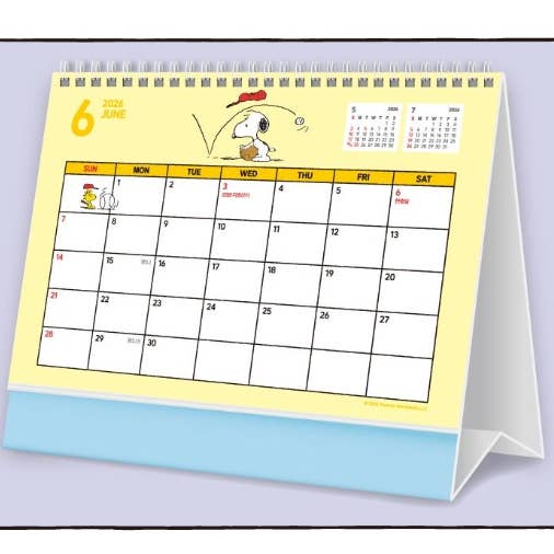 K-Wonderland - Wholesale Calendar - PEANUTS Snoopy 2026 Desk Calendar with deco stickers4