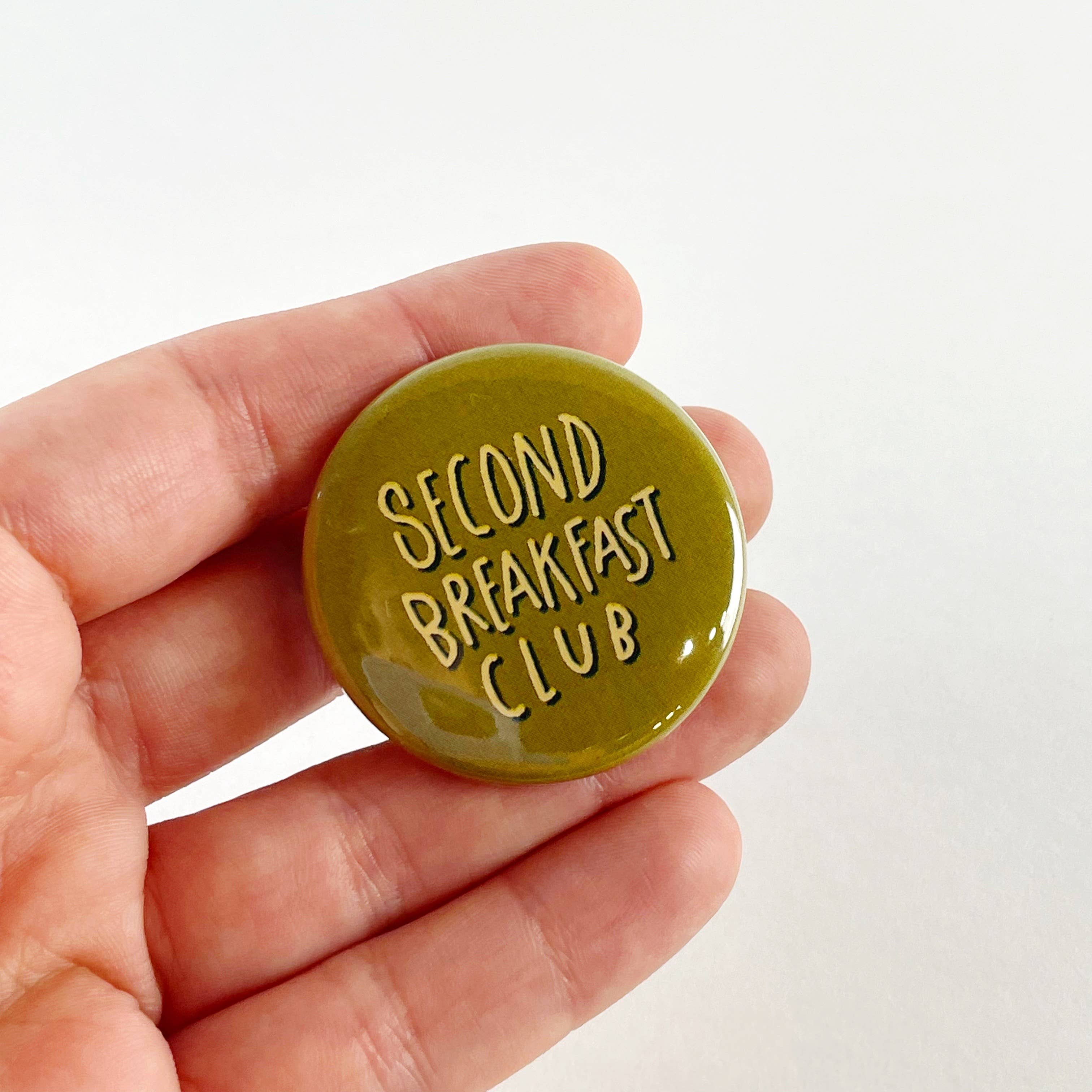 Kendra Lee Miller Art - Wholesale Lapel Pin/Button - Second Breakfast Club Hobbit LOTR button | Lord of the Rings1