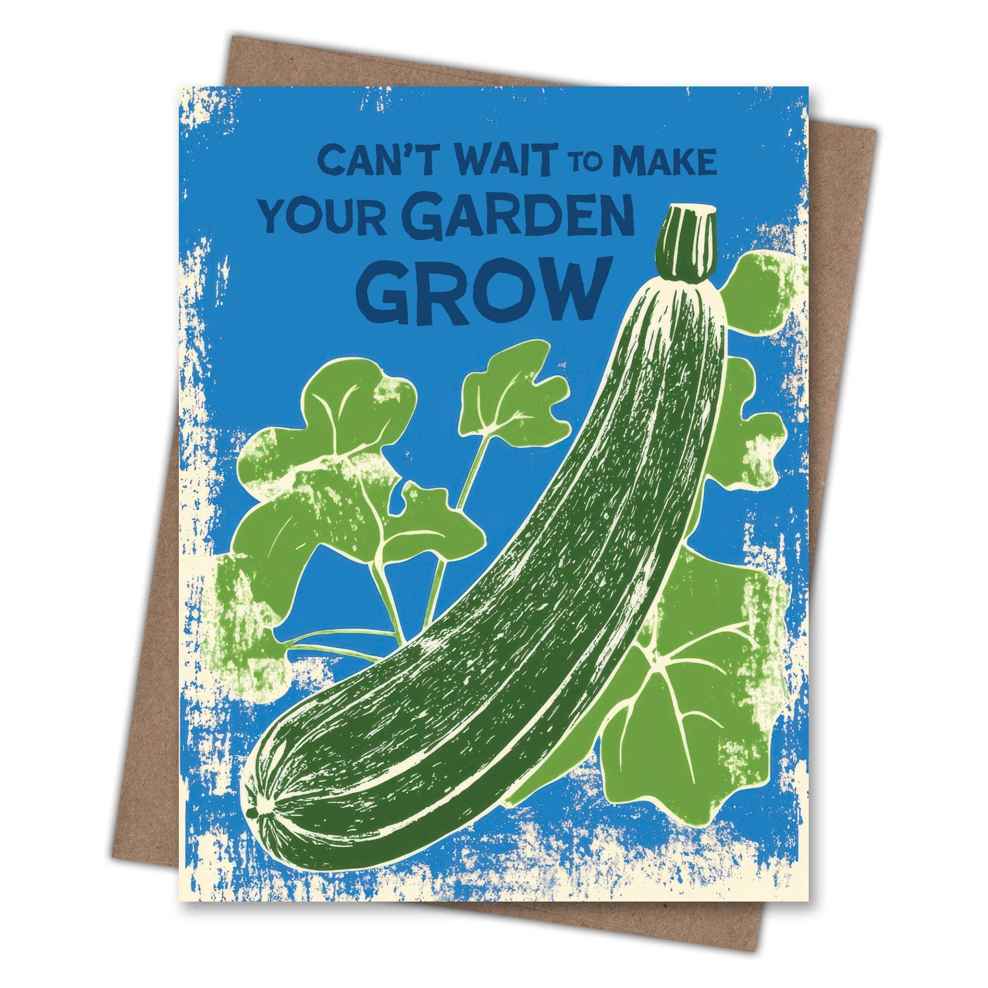 Scarecrow & Nut Tree - Wholesale Love Card - Garden Grow Zucchini - Recycled Sexy Love Card For Gardeners1