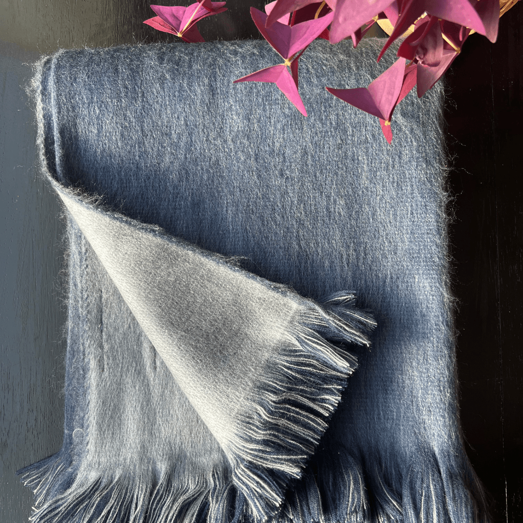Meraki Movement - Wholesale Throw Blanket - Stormy Seas Brushed Alpaca Throw Blanket6