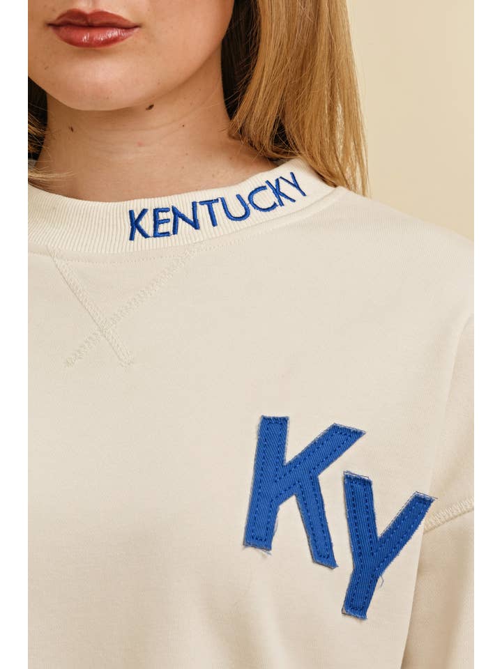 Cream CT15228J-1 - "KENTUCKY" PULLOVER SWEATER for wholesale on Faire4