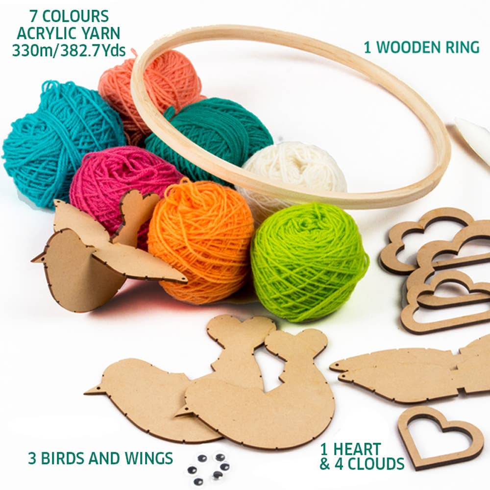 Bambini - Wholesale DIY Craft Kit - Kids - Yarn Birds Craft Kit DIY String Art and Craft2
