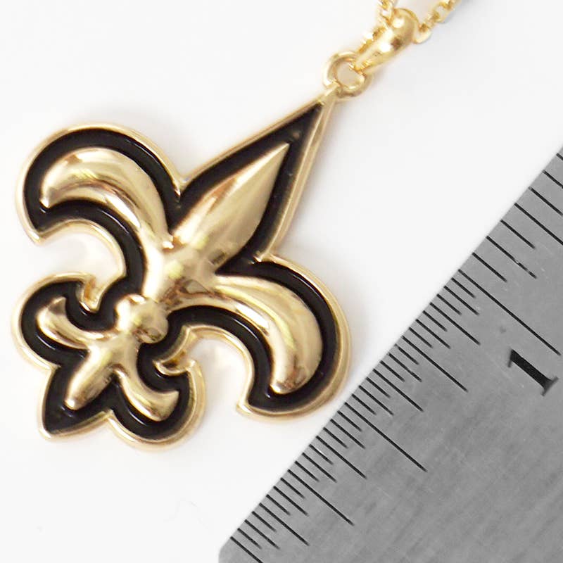 OHBOOBA DESIGN - Wholesale Pendant/Charm Necklace - Gold Plated Fleur De Lis Necklace3