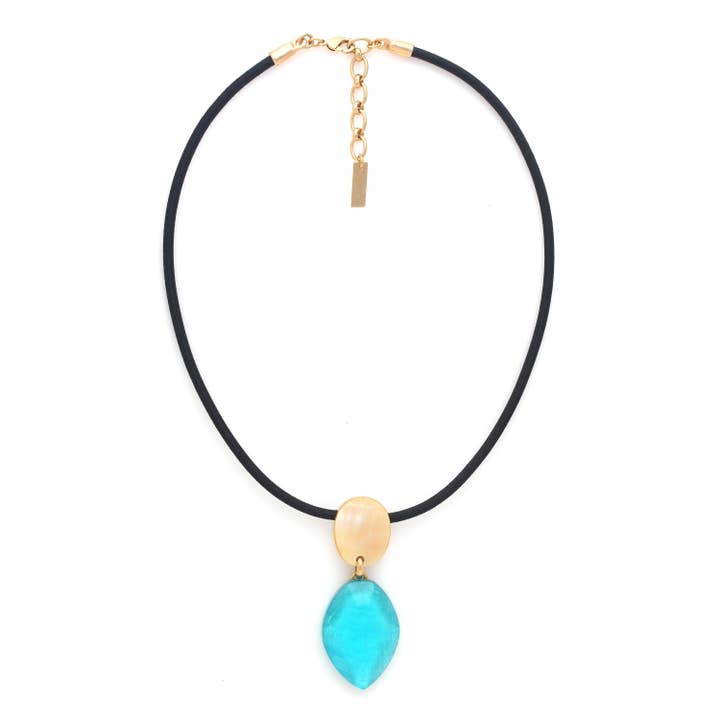 IZMIR ketting kleine hanger lagune voor wholesale door Nature Bijoux