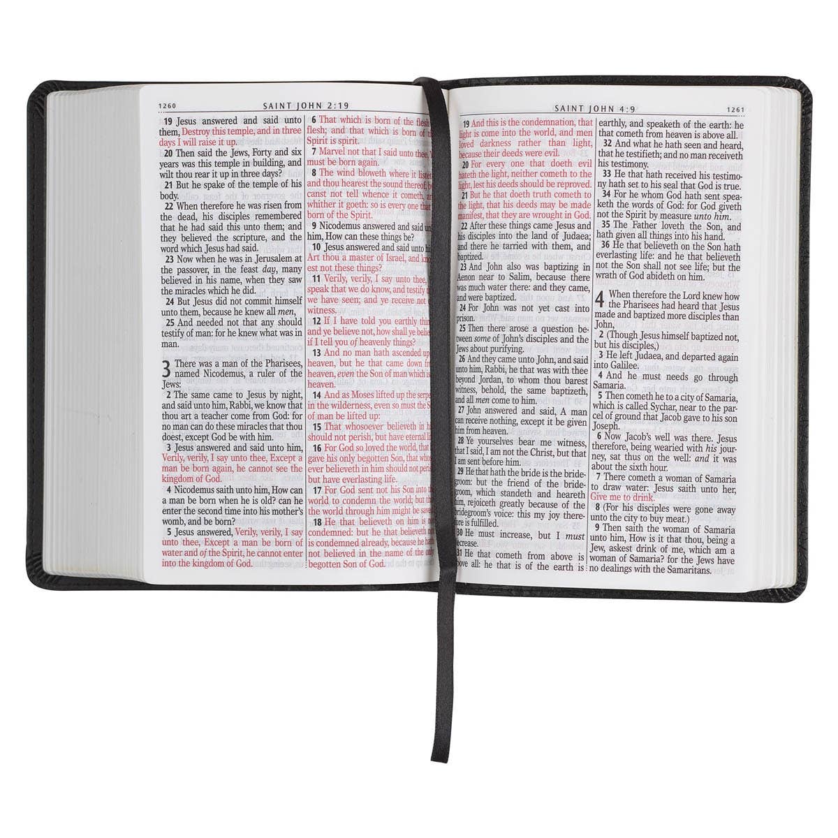 Christian Art Gifts - Wholesale Religion - KJV Bible Compact LP Faux Leather, Black5