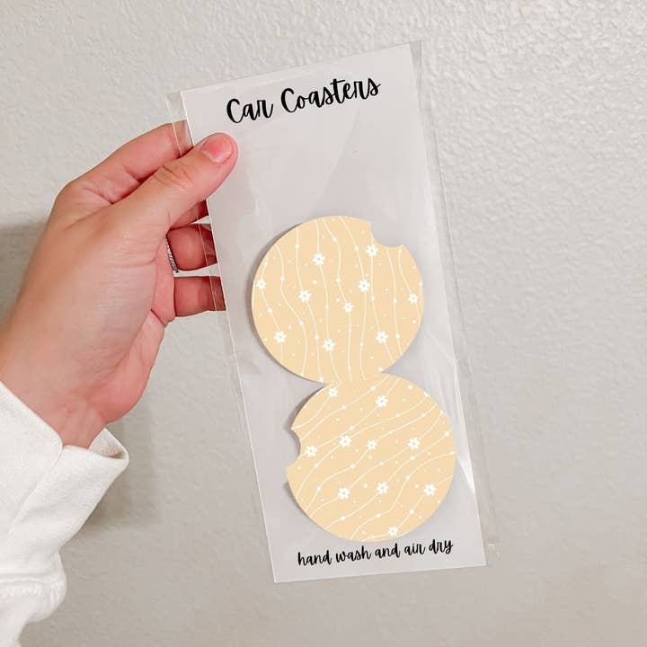 Set of 2 Neoprene Car Coasters | Spring Fever (16 Options) for wholesale by Olivia + Rose