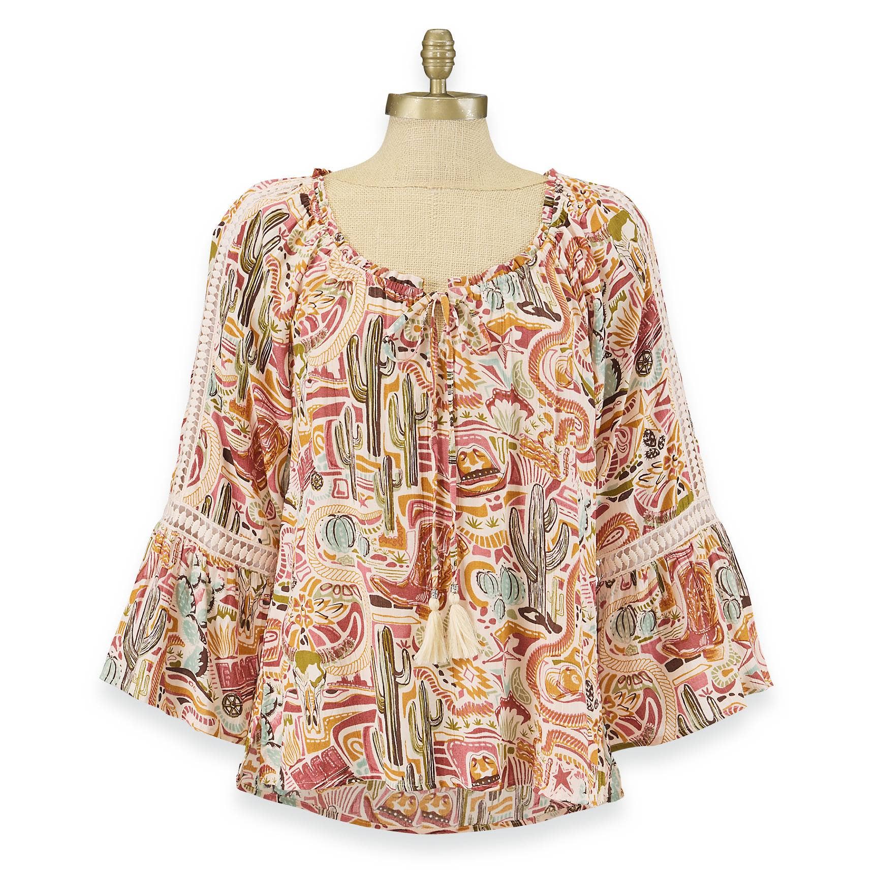 Back in the Saddle - Wholesale Button Down Shirt - Women's - Western Dream Print Shirt