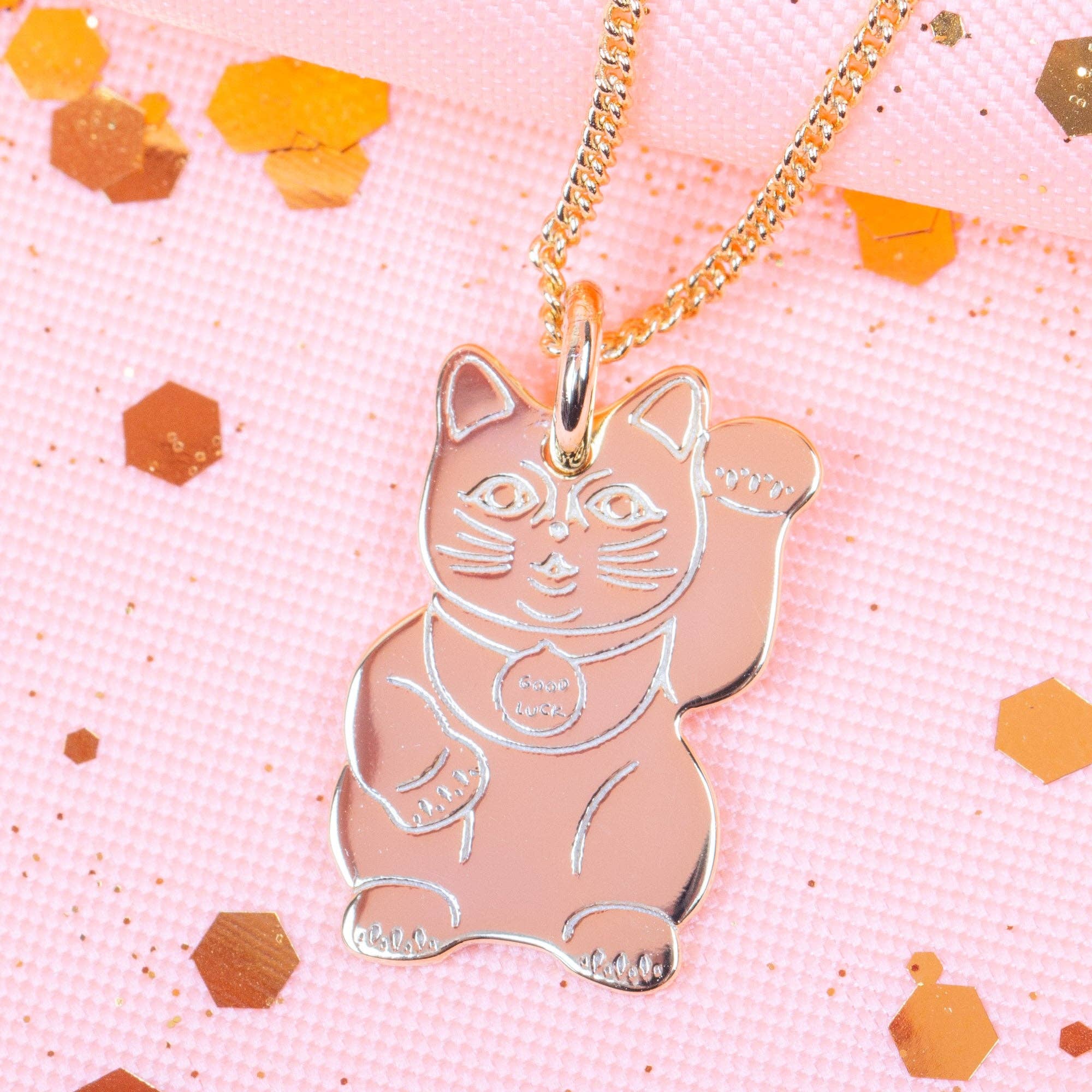 Frau Hansen - Wholesale Pendant/Charm Necklace - Lucky Cat Necklace (pack of 4 pieces)8