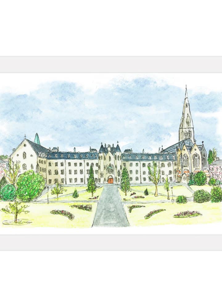 Reproduction de l'impression du collège St. Patrick à Maynooth pour la vente par Duck Blue®