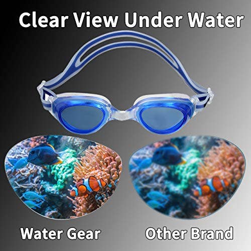 Water Gear – Engroshandel Svømmebriller - Unisex – Water Gear Anti-Fog Goggles - Kvinder og Mænd Svømmebriller12