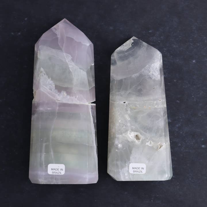 Mi Esperanza Minerals - Wholesale Spiritual Stone/Crystal - Yttrium Fluorite Towers Set of 31