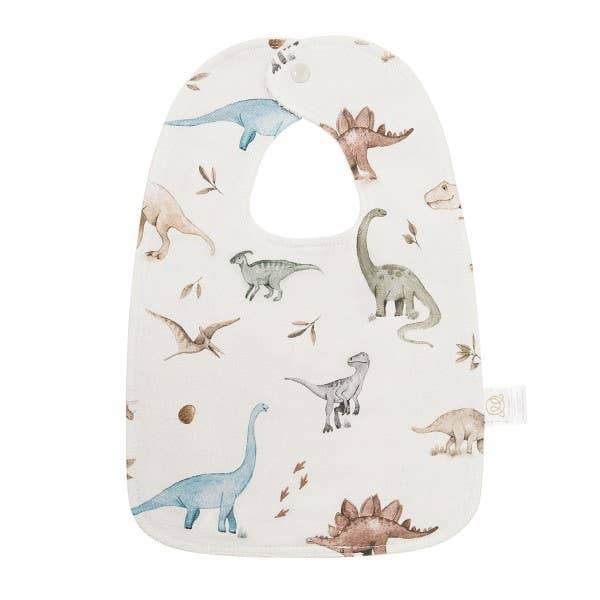 Bamboo double-sided bib - Dino for wholesale by MAYLILY
