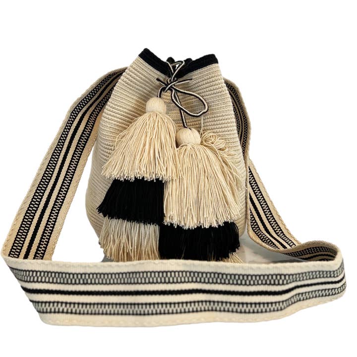 Sac Brisla Wayuu - Crochet naturel pour la vente par Brisla