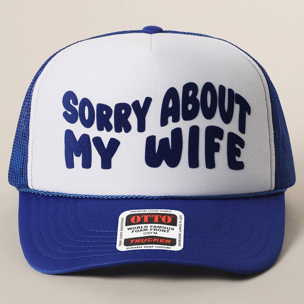 Fashion City – wholesale Truckerkeps – Unisex – Förlåt för min fru&man meshkeps20