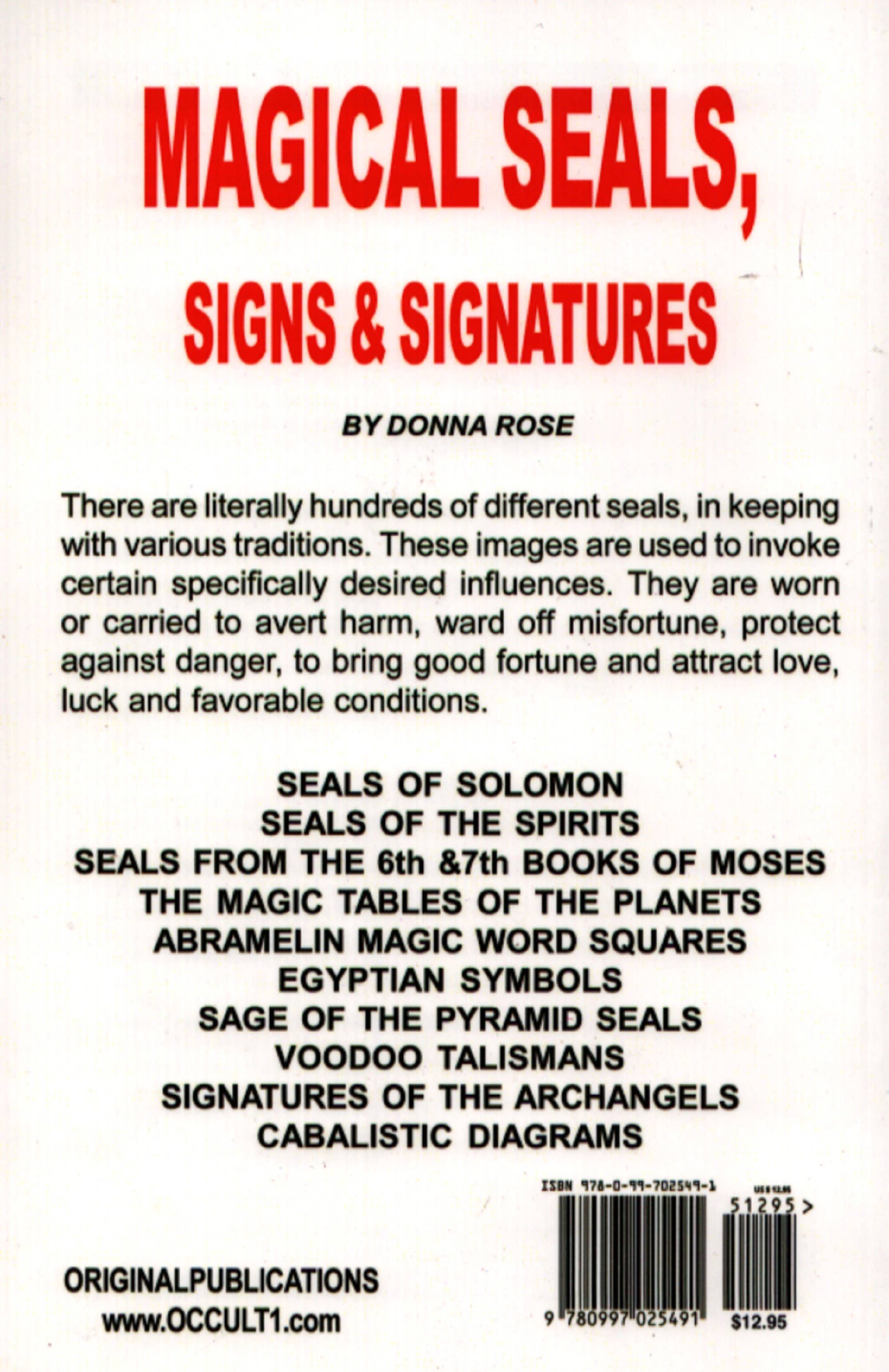 Original Publications - Wholesale Body, Mind & Spirit - Magical Seals, Signs & Signatures1