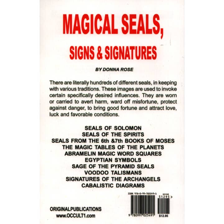 Original Publications - Wholesale Body, Mind & Spirit - Magical Seals, Signs & Signatures1
