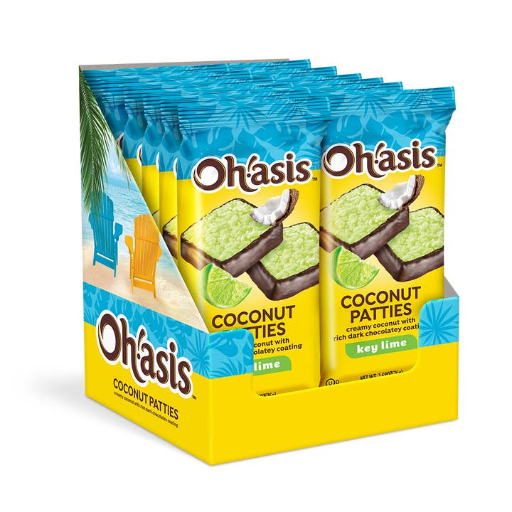 Key Lime 2pc Cnct Pty 2.68 oz 12pc CDU for wholesale by LAS OLAS CONFECTIONS