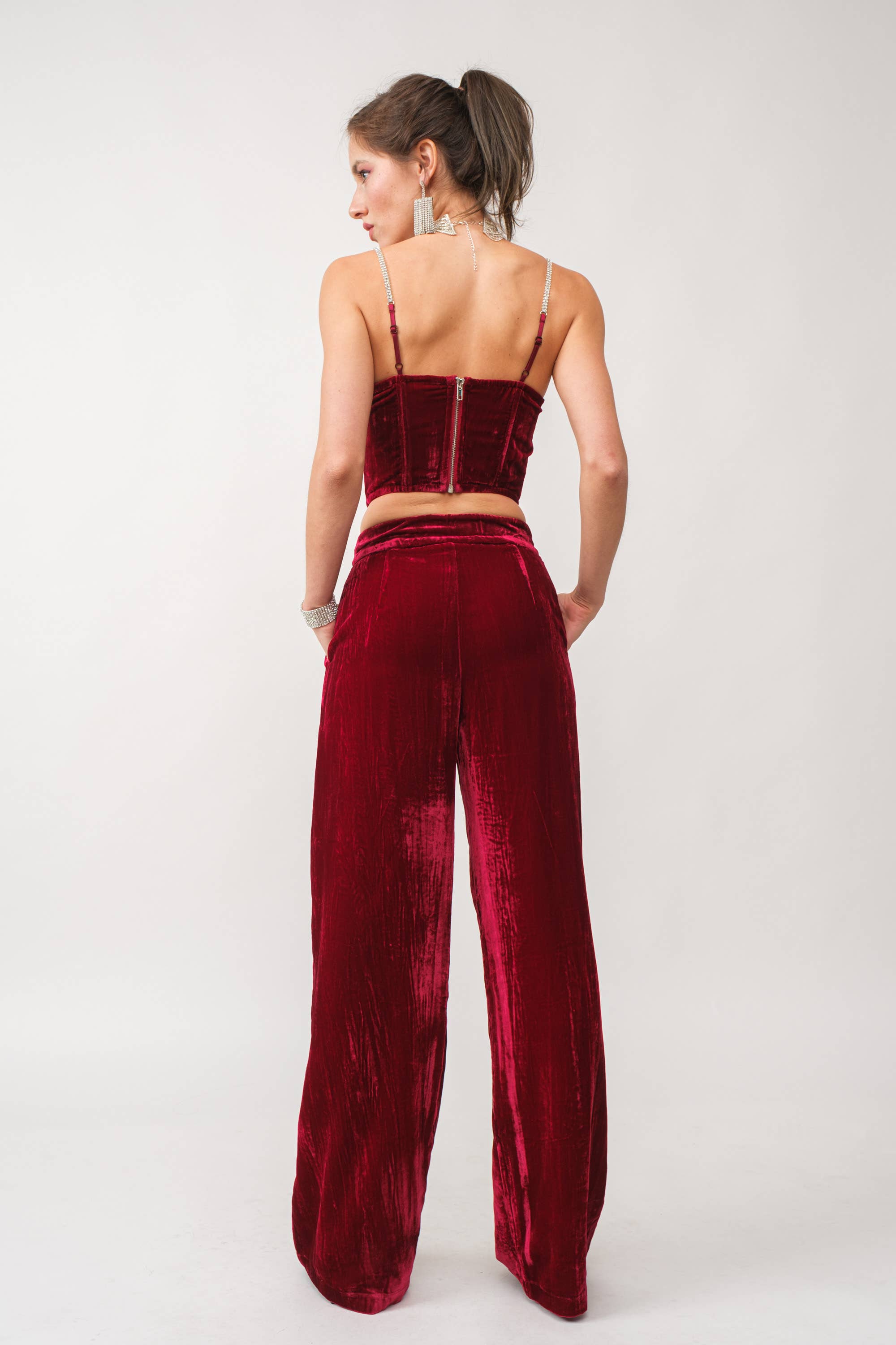 SARCELLE PANTALON EN VELOURS S80223 en vente sur Faire10
