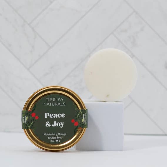 Thulisa Naturals | Bath + Body - Wholesale Bar Soap - Christmas Moisturizing Shea Butter Gift Soap | Orange+ Sage