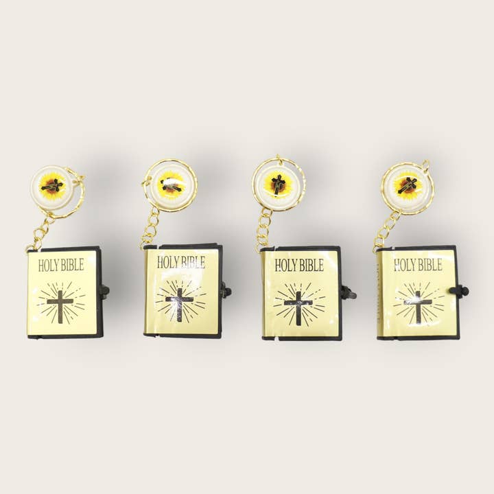 ONE COLOR Mini Holy Bible Key Chain JK5910-3 (12PC) for wholesale on Faire3