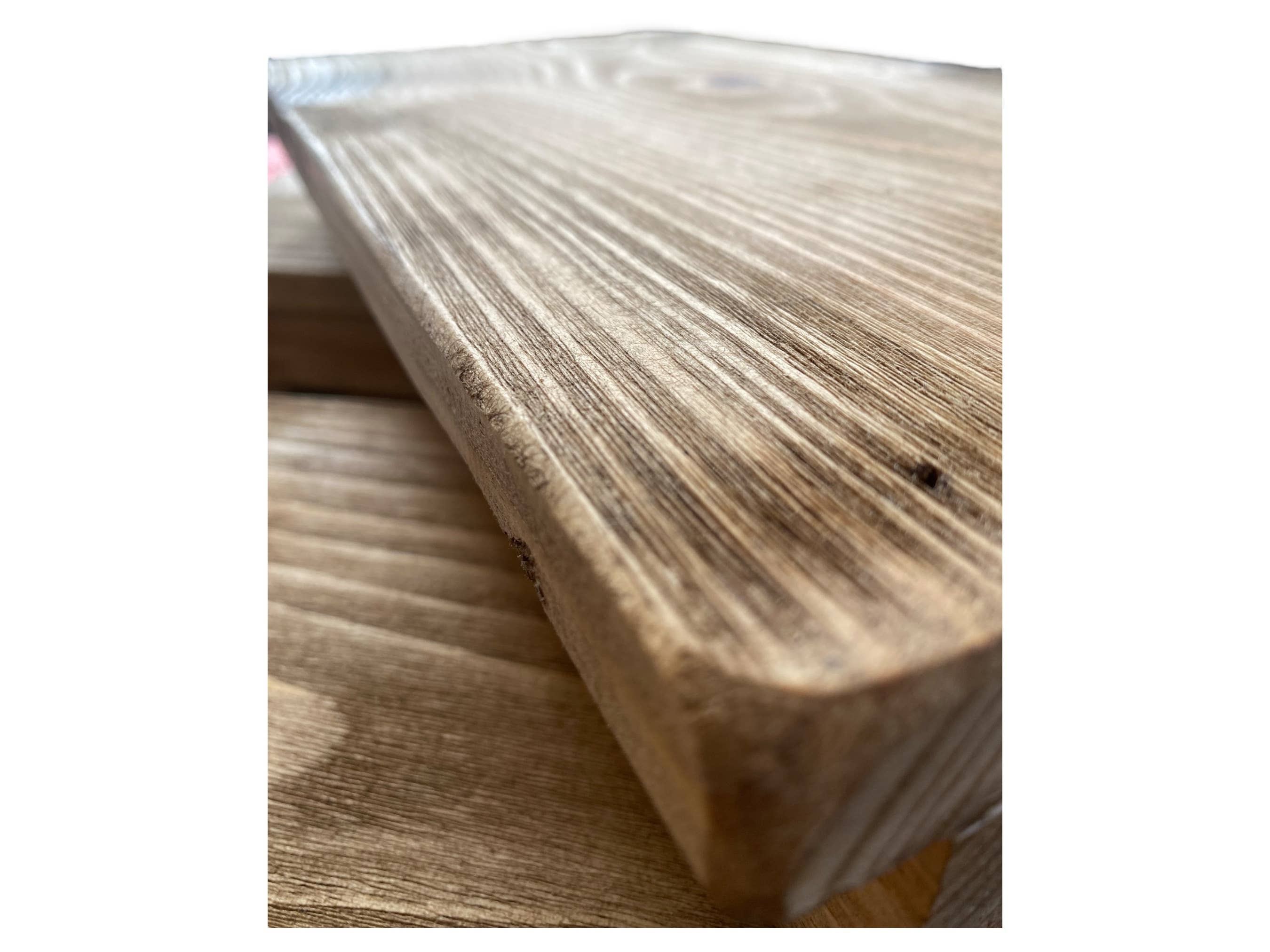 Raw Wood - Vendita all'ingrosso Vassoi decorativi - Vassoio rustico in legno x3, vassoio per bagno, bicchieri da vino6