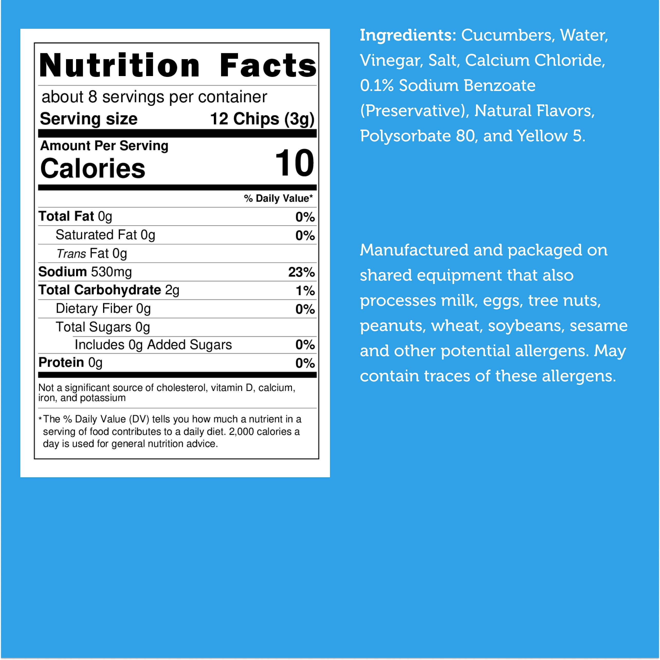 Arctic Farms - Wholesale Dried/Dehydrated Vegetables - Freeze Dried Dill Pickle Chips (Less Salty)8