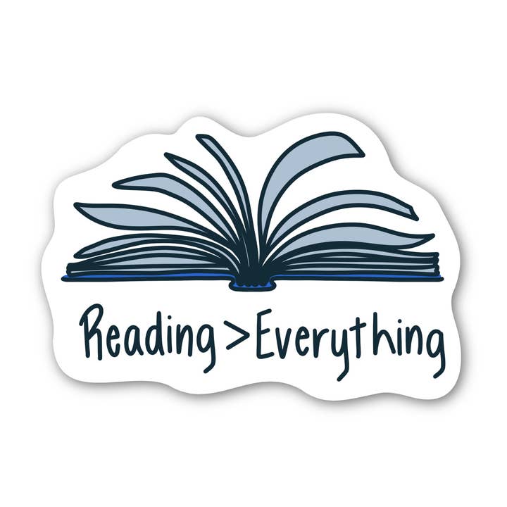 Reading > Everything Book Sticker for wholesale by Big Moods