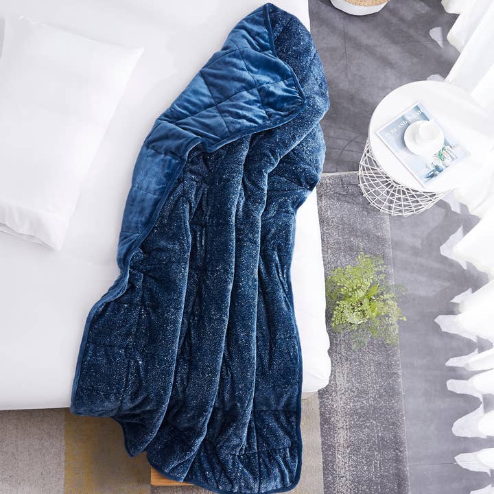 Sutton Home Fashions LLC - Wholesale Throw blanket - Dreamnest Velvet to Velvet Weighted Throw Blanket6