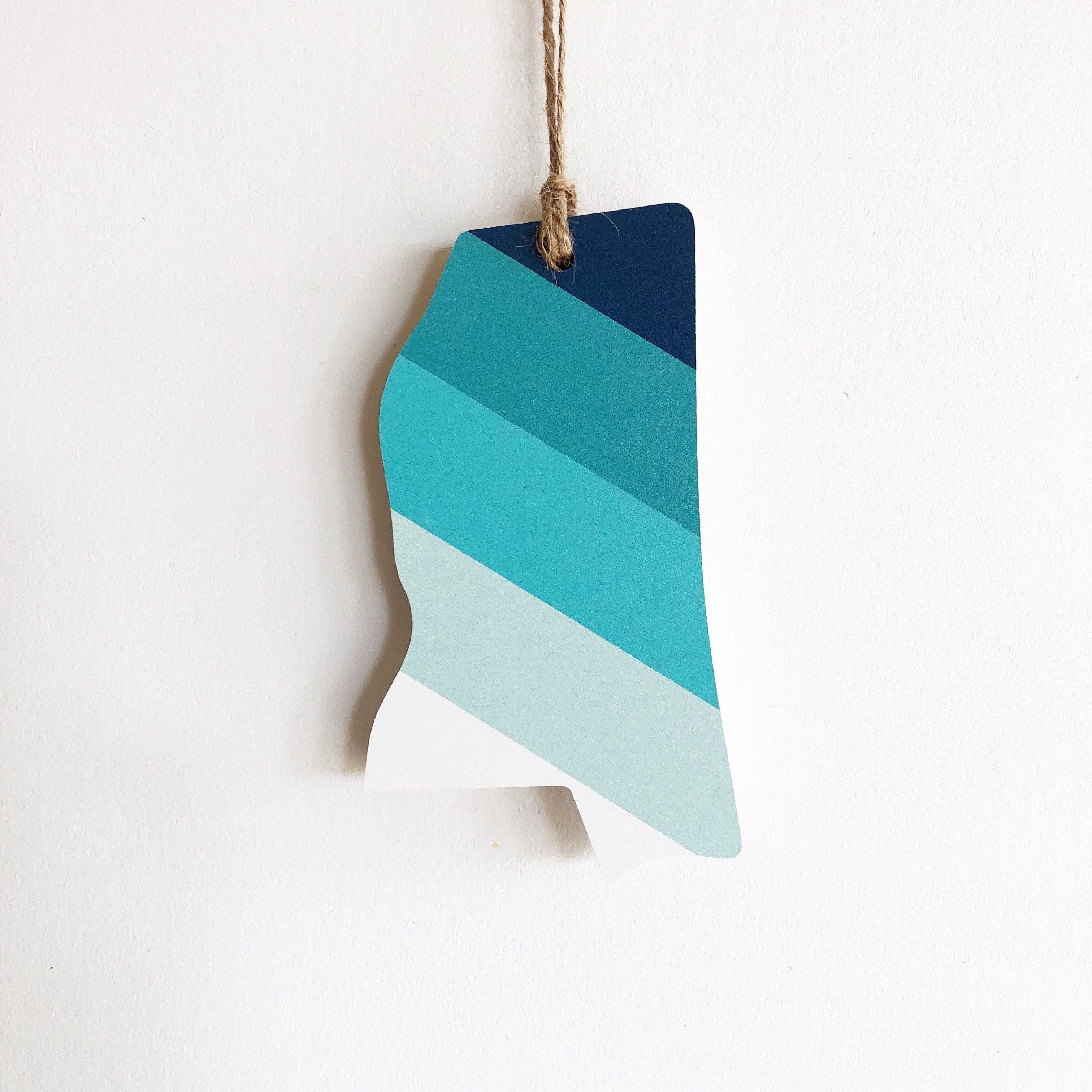 Hemlock & Heather - Wholesale Ornament - Comal Stripes State Ornaments54