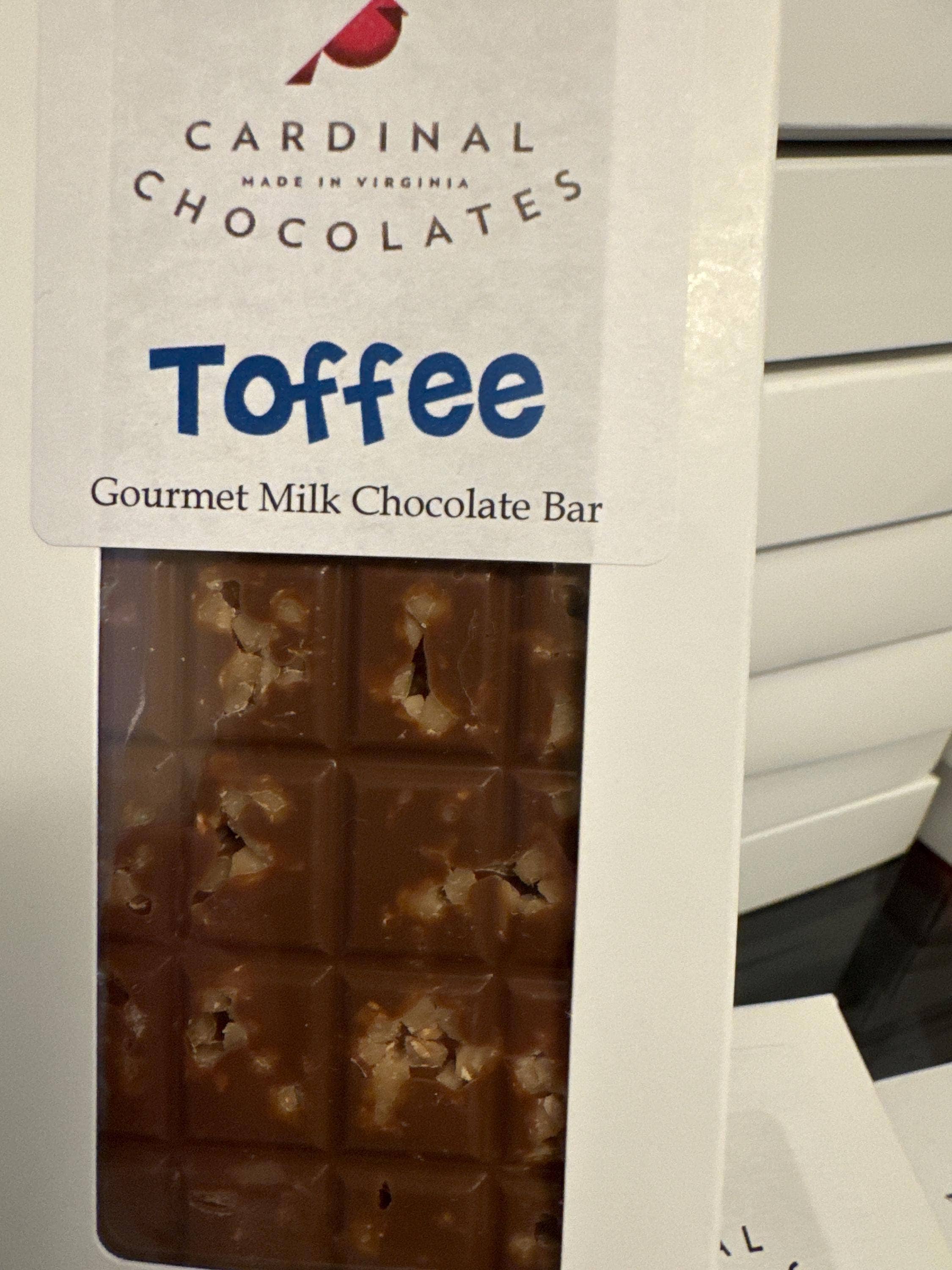 Cardinal Chocolates - Wholesale Chocolate Bar - Gourmet Toffee Chocolate Bar in Milk or Dark Chocolate3