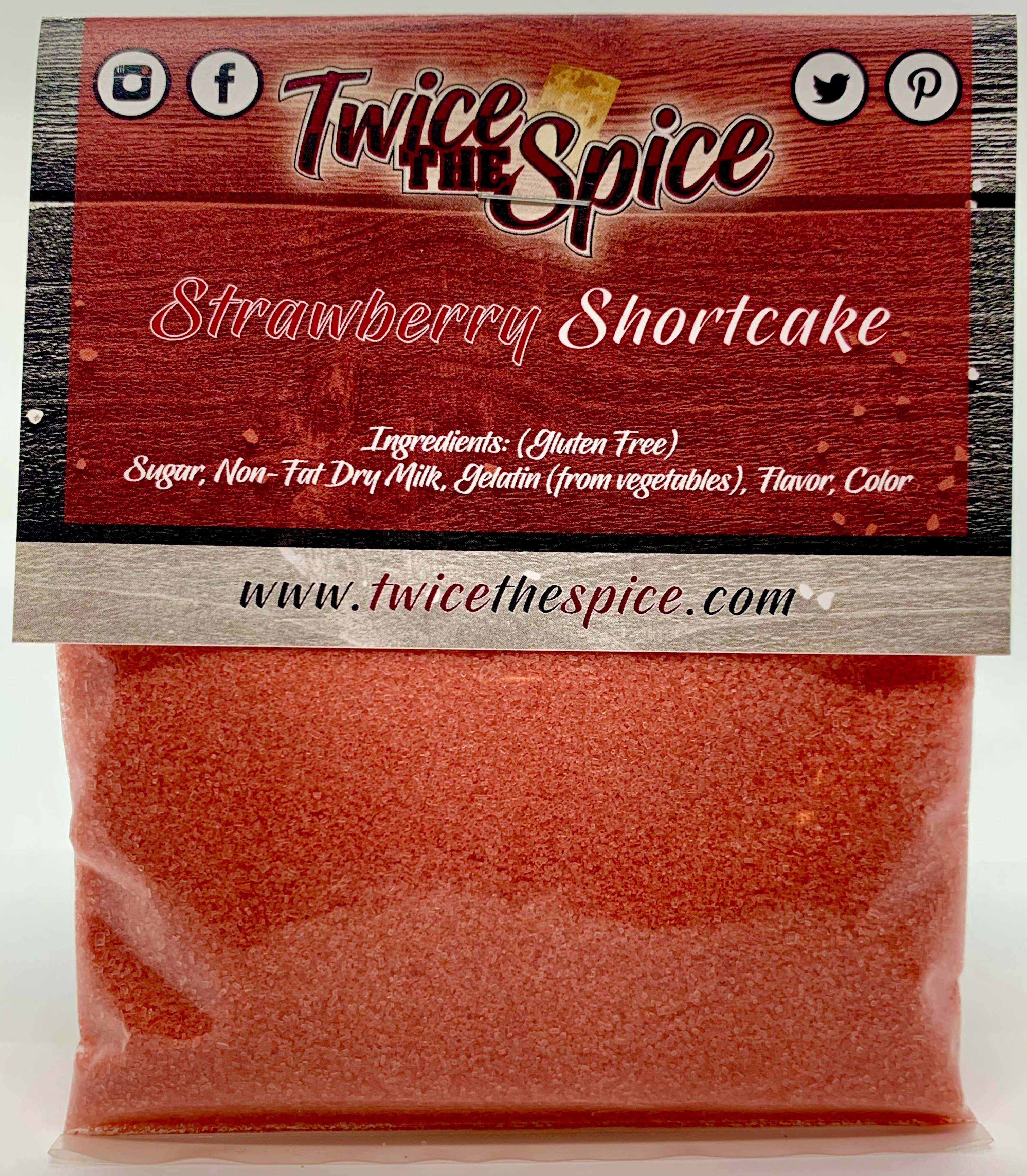 Twice the Spice - Wholesale Cake mix - Strawberry Shortcake