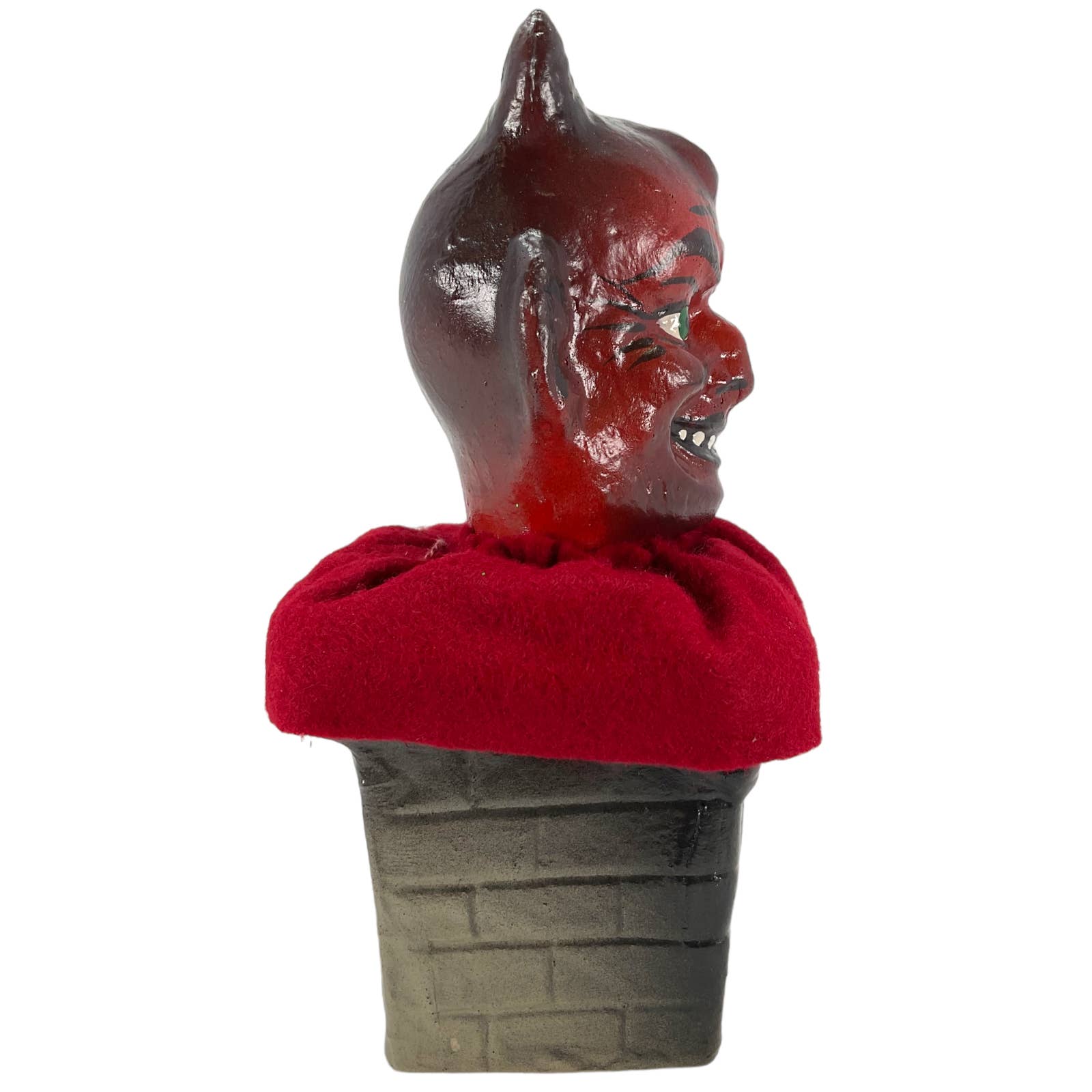 Pinnacle Peak Trading - Wholesale Decorative Figurine - Ino Schaller Devil Head on Chimney Halloween Paper Mache2