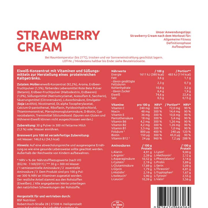 BSF Nutrition - Wholesale Protein/Superfood Powder - Whey protein4