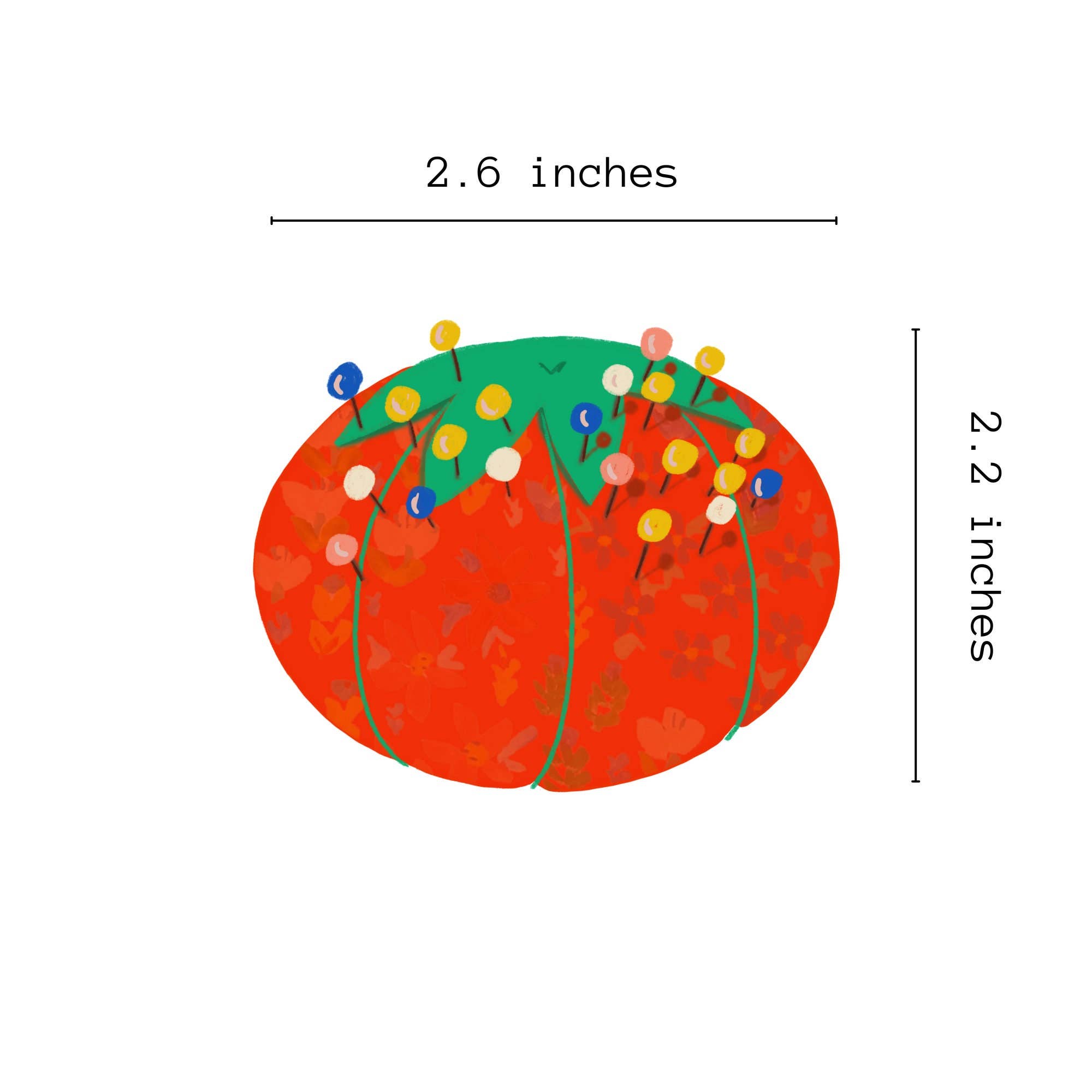 Laurenspired - Vente Autocollant - Autocollants en vinyle Red Pin Cushion, autocollant pour couette3