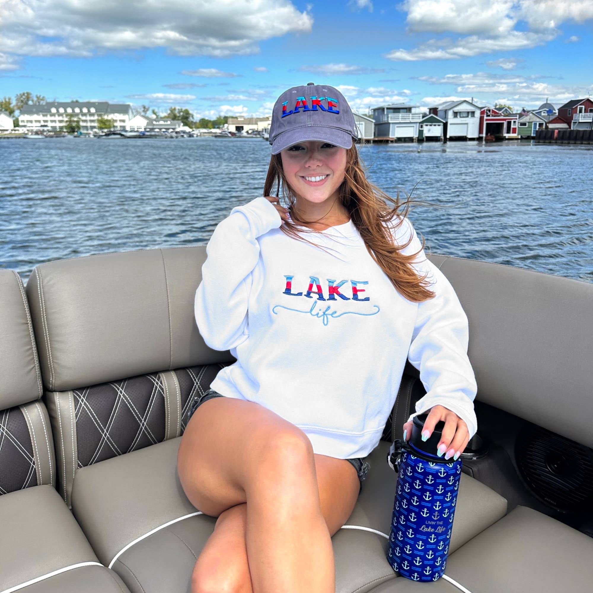 Pavilion - Wholesale Baseball Cap - Unisex - Lake - Dark Gray Adjustable Hat2