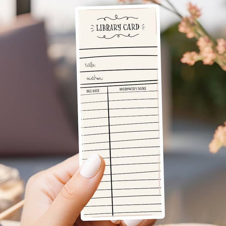 Library Card Sticker for wholesale by Market by Mari