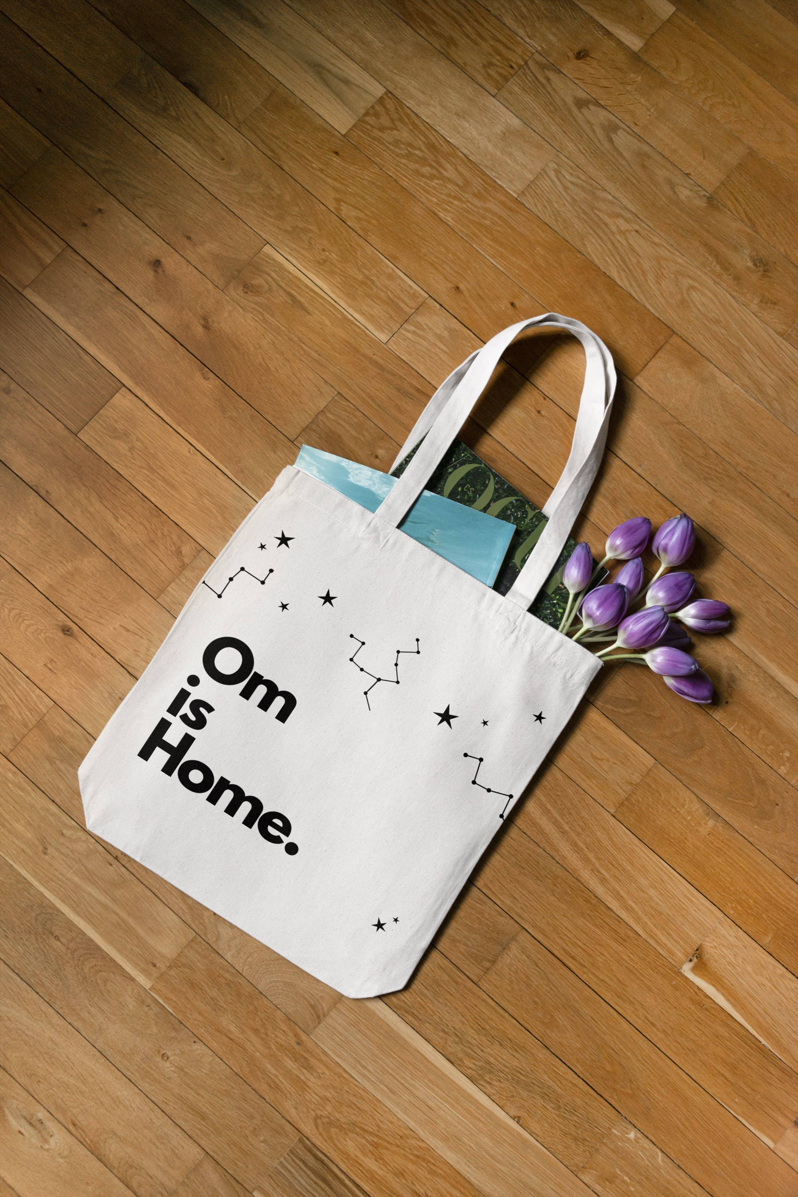 Vairagya Yogashala - Wholesale Tote Bag - Women's - Om Is Home Organic Tote1