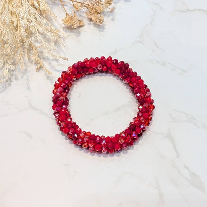 LOLO & YAYA - Wholesale Link & Chain Bracelet - Red-tone crystal effect bracelet31