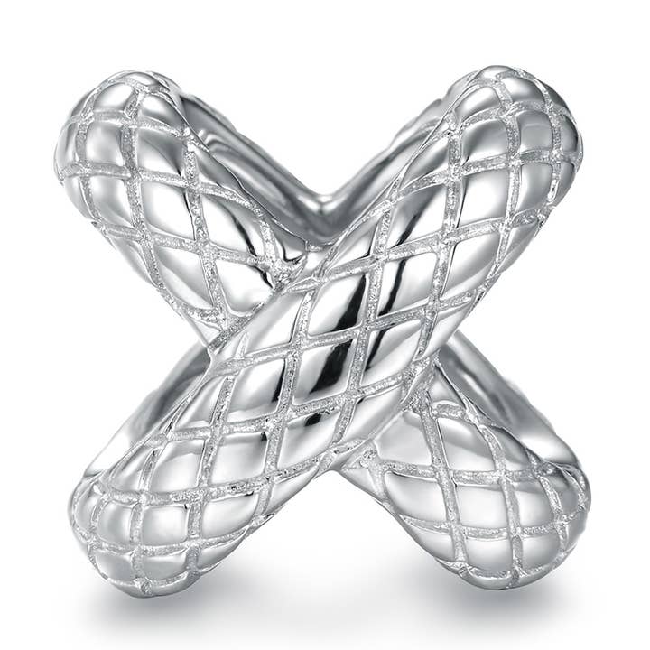 Snake Cross Charm Silber für den Großhandel von CHAMOON Jewelry