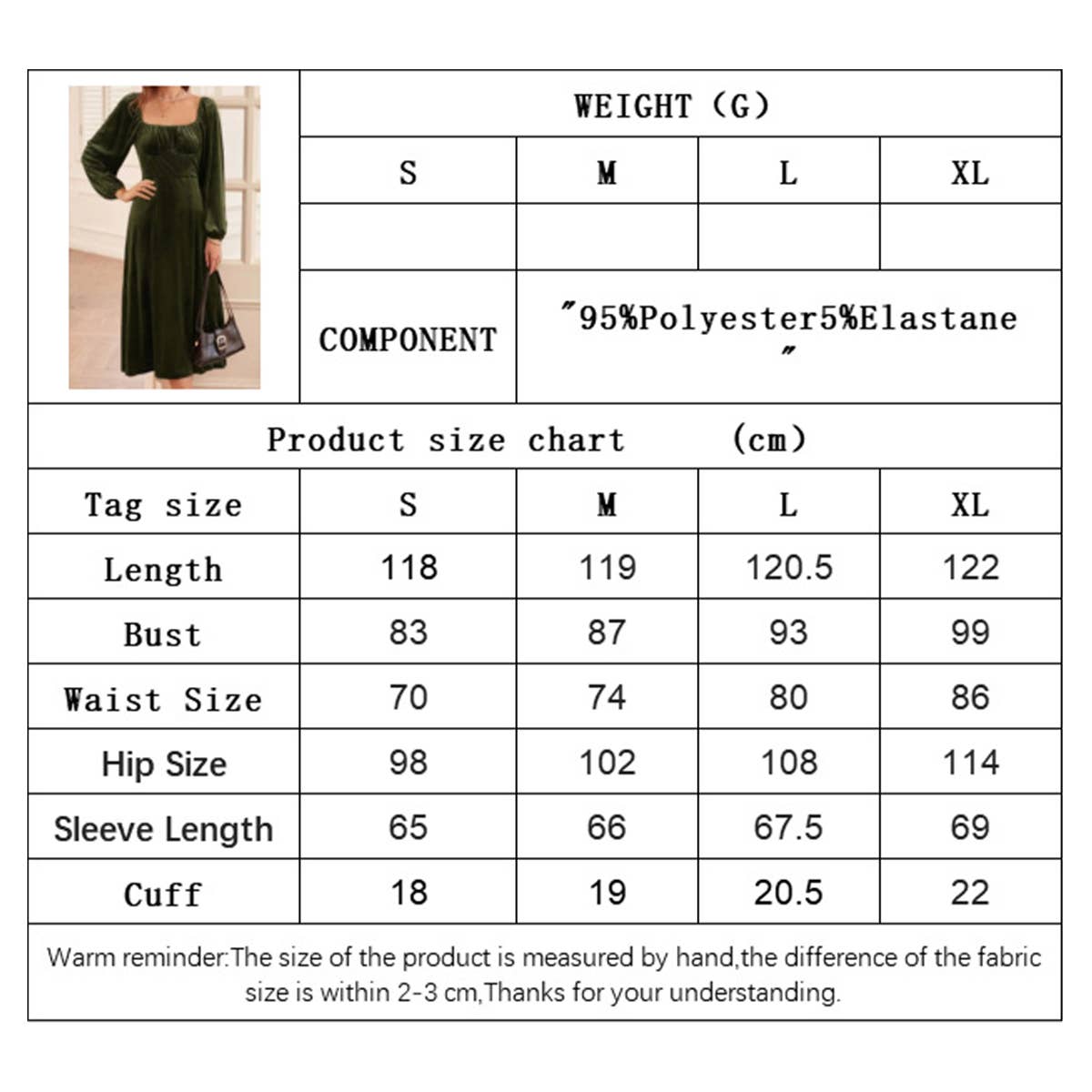 ARMYGREEN FRENCH RETRO SLIM SQUARE NECK A-LINE VELVET DRESS for wholesale on Faire6