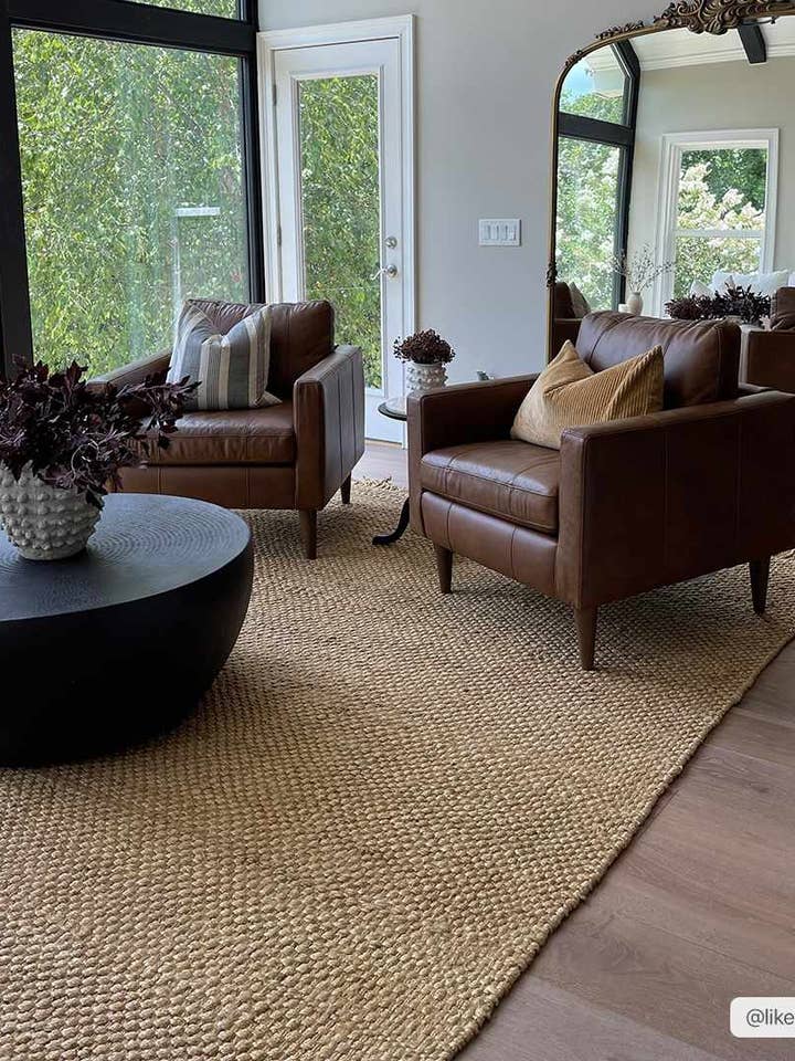 Alfombra de trapo de yute natural tejida a mano Hovland - Liquidación para venta al por mayor de Eastern Woven