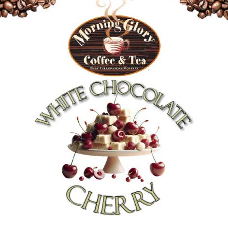 White Chocolate Cherry Flavored Coffee for wholesale by Morning Glory Coffee