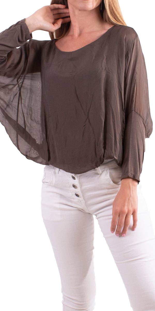 Gigi Moda - Wholesale Blouse - Women's - Sheer Batwing Blouse18
