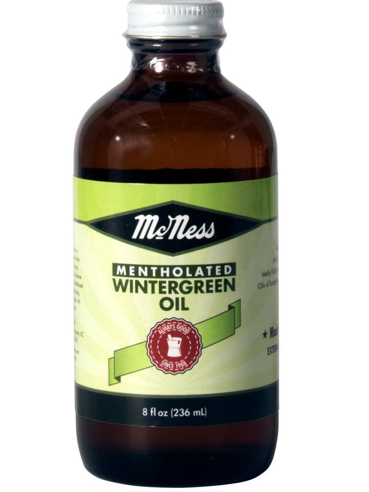 Olio McNess Mentolato Wintergreen per la vendita all'ingrosso da parte di McNess Home Products/Sugar River Trading Co