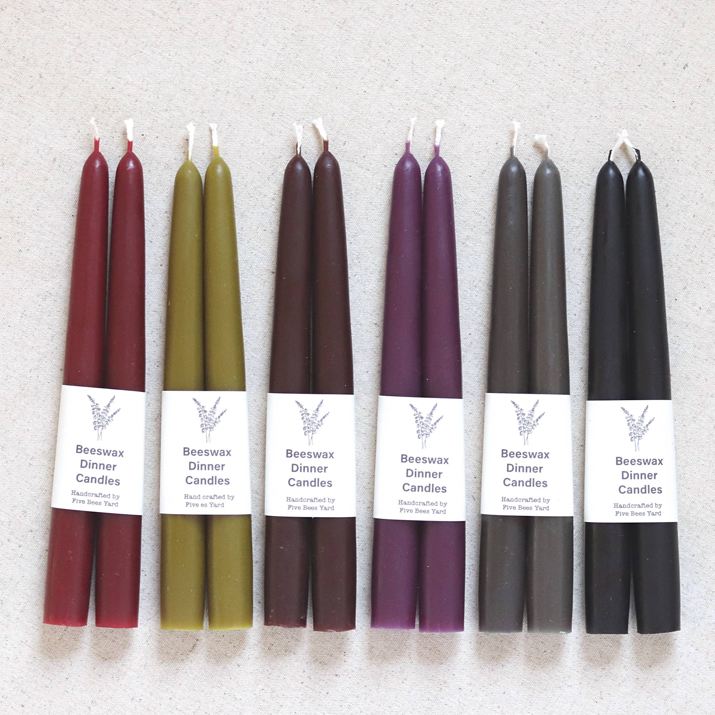 Five Bees Yard – Großhandel Konische Kerze/Kerzenhalter – Umweltfreundliche und nachhaltige, konische Tafelkerzen | Long & Clean Burn4